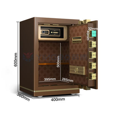 Doppia allarme ufficio piccola cassaforte OEM H600mm Smart Fingerprint Lock