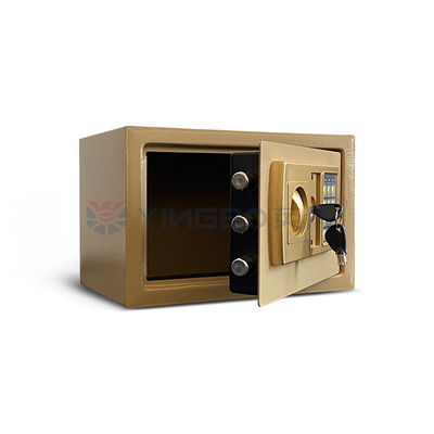 2 tasti cassaforte digitale elettronico 8.5L 2 mm di spessore di acciaio massello con tastiera a cifre piene