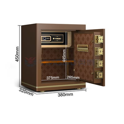 OEM Dimensione 1,5 Cu Ft Box di sicurezza per impronte digitali da ufficio Acciaio massello 26±2KG