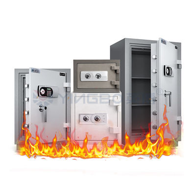 Classificazione di resistenza al fuoco 30-120 minuti Acciaio massiccio resistente al fuoco Casella di sicurezza 2 ore Cassaforte ignifugio