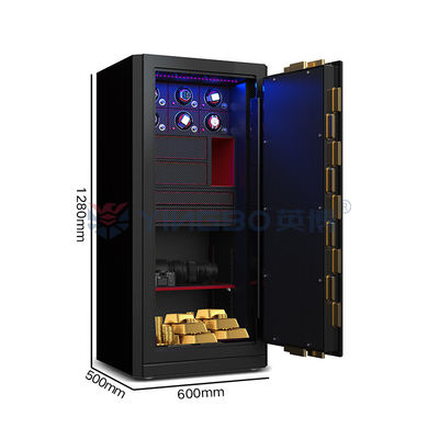 H1280mm Cassaforte per gioielli Biometrico per impronte digitali Serratura orologio Winder