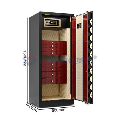 Doppio allarme lusso gioielli intelligenti di alta gamma cassaforte in acciaio massiccio 170kg orologio cassaforte con giratore