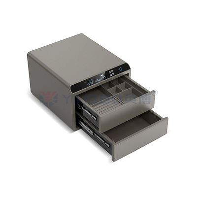 Riconoscimento delle impronte digitali Acciaio Luxury Secure Jewelry Box Auto Open Jewelry Security Box