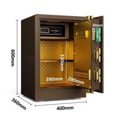 Cassaforte domestico in acciaio massiccio, serratura digitale per impronte digitali H600mm