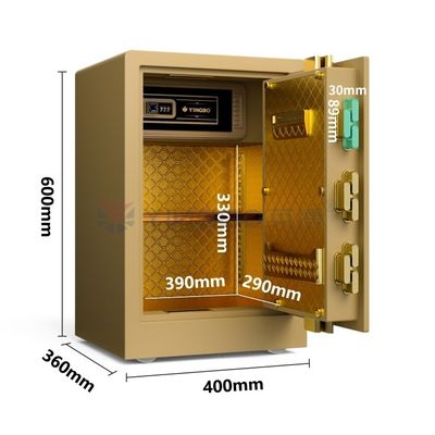 Piccola cassaforte di sicurezza Cassetta di sicurezza domestica Cassetta di sicurezza biometrica per la casa Cassaforte con tastiera Cassaforte enorme