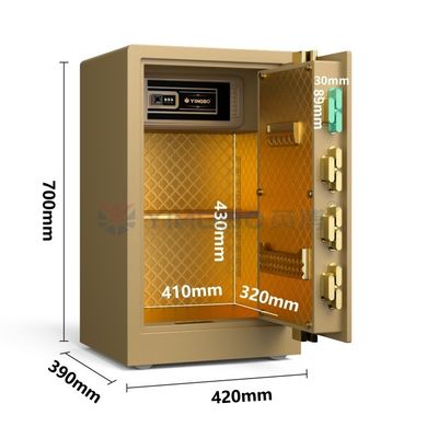 39 kg Cassaforte per la casa di lusso Alarme doppio YB/RS-70