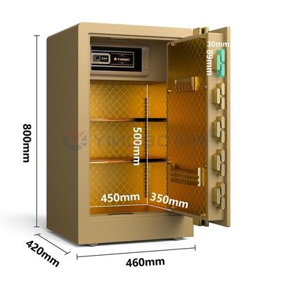 2.8 Cu Ft Cassaforte per la casa Chiusura per impronte digitali YB/RS-80