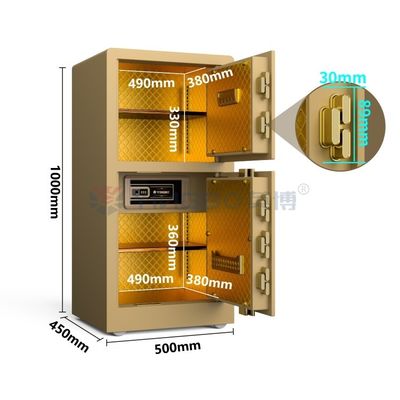 Impronta digitale di serratura casalinga cassaforte H1000mm Oro YB/RS-100D