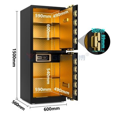 Serratura biometrica per impronte digitali Cassaforti anti-furto 120kg YB/RS-150D
