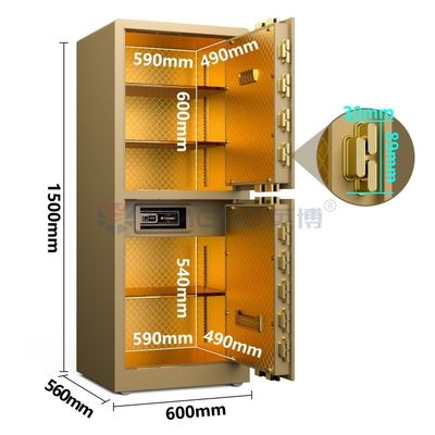 Doppio allarme Acciaio massiccio grande lusso cassaforte Smart Home YB/RS-150D