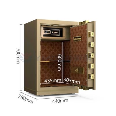 Cassaforte per ufficio intelligente in acciaio massiccio, blocco digitale delle impronte digitali biometriche YB/N7-70