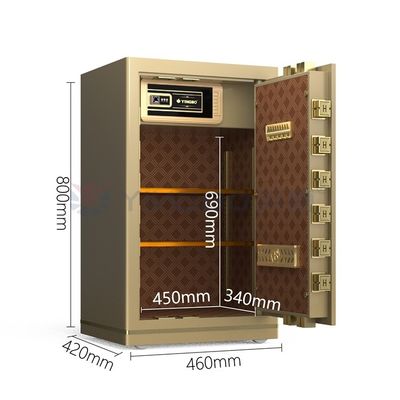 Serratura per impronte digitali biometriche Smart Safe Box per la sicurezza degli uffici 46 kg YB/N7-80