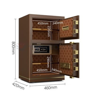 Cassaforte per ufficio intelligente a doppio allarme per la sicurezza H800mm 46±2KG YB/N7-80D