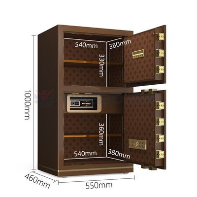 Coffee Solid Steel Luxury Smart cash locker per ufficio Sicurezza YB/N7-100D