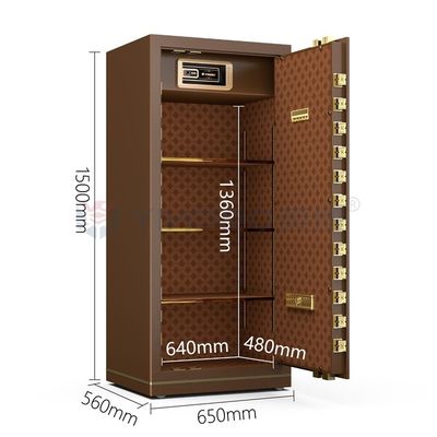 Serratura biometrica per impronte digitali Cassaforte da ufficio H1500mm YB/N7-150 Cassaforte per impronte digitali da caffè