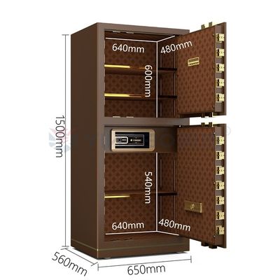 120 kg di cerniere brevettati, doppio allarme, cassaforte biometrico, serratura per impronte digitali YB/N7-150D, caffè.
