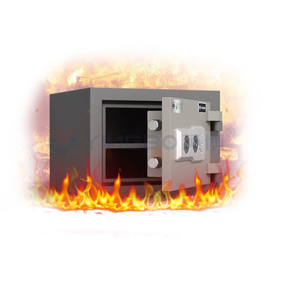 48 kg di acciaio massiccio, deposito a prova di fuoco, cassaforte, doppia chiave, grado di incendio 120 min YB/FG-32