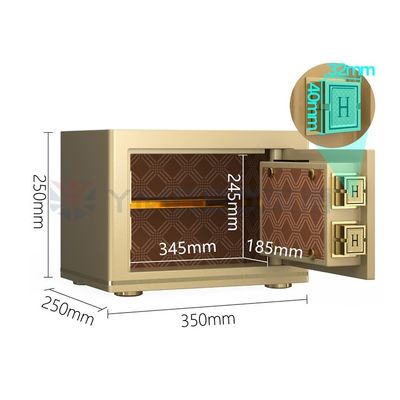 Doppia allarme serratura elettronica ufficio cassaforte anti-furto H250mm