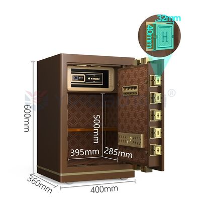 Doppia allarme Cassaforte per ufficio di acciaio massiccio Serratura elettronica per la sicurezza H600mm