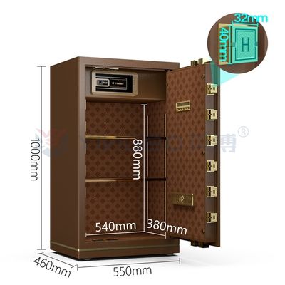 H1000mm Acciaio massello Serratura elettronica Cassaforte per ufficio di lusso per la sicurezza YB/N7-100