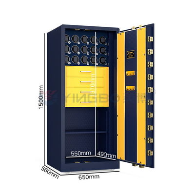 OEM doppio allarme gioielleria orologio Winder cassaforte scatola di acciaio massiccio con 7 vie aperte