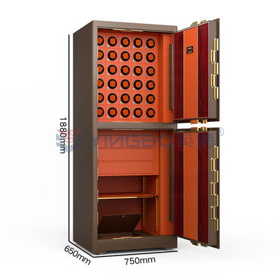 Porta doppia gioielleria orologio girante serratura sicura impronte digitali con 7 vie aperte