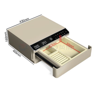 22kg Biometric Fingerprint Lock Single Layer Gioielli Cassaforte Con Auto Aprire