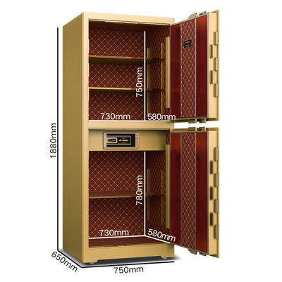 Smart Bank Biometrica Cassaforte Commerciale Blocco Impronte Digitali H1880mm Con 7 Entrate Aperte
