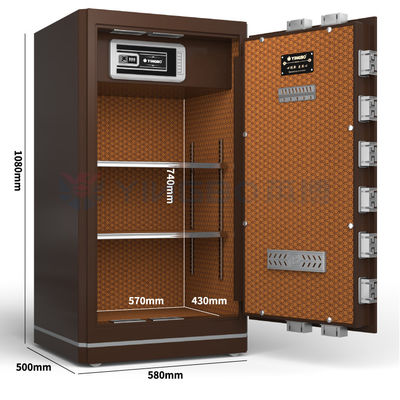 6.4 Cu Ft cassaforte di sicurezza a doppio allarme per ufficio domestico YB/N6-100