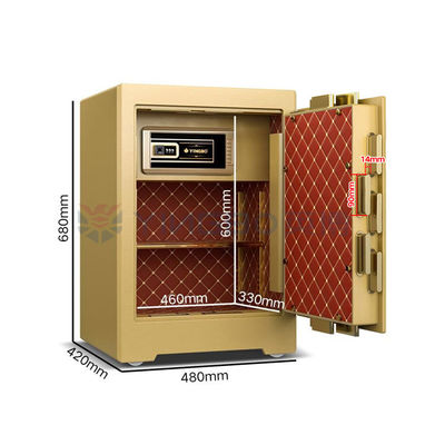 YB/ZY-60 doppio allarme intelligente cassaforte intelligente lusso intelligente per la sicurezza con pelle a rullo morbido stereo 3D