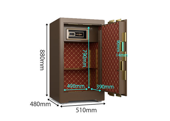 Eco-Friendly Paint Commercial Safe Box with Hidden Box and 10mm Door Thickness