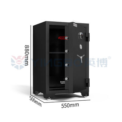 H880mm Casalinghi per immagazzinamento personale Cassaforte a prova di fuoco Blocco impronte digitali Anti furto