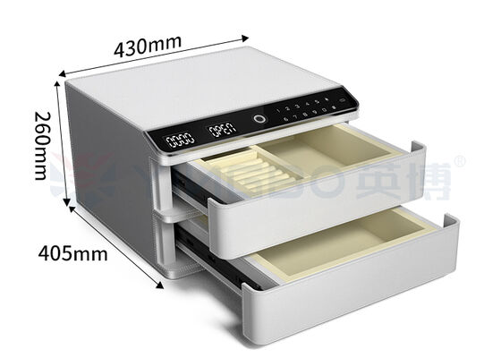 Home impronte digitali Chiusura gioielli in cuoio cassaforte in acciaio massello auto aperto