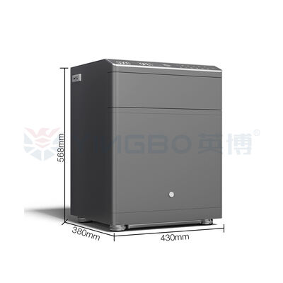 Cassaforte da notte con impronte digitali biometriche, costruzione in acciaio solido per la sicurezza domestica