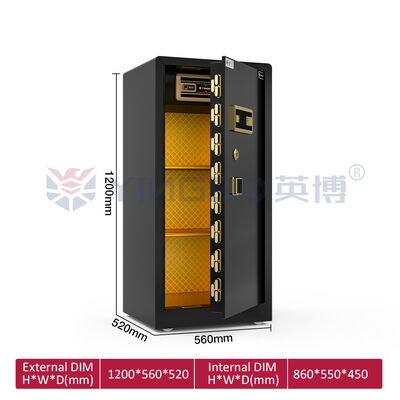 Pannello porta da 12 mm Cassetta di sicurezza ecologica per la casa con verniciatura YB/RS-120 Nero