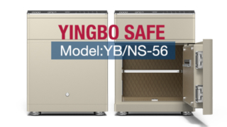 Cassetta di sicurezza beige con comodini a cassetti YB/NS-52