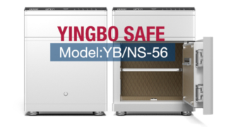 Cassetta di sicurezza bianca con cassetti per comodini intelligenti YB/NS-56